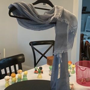 Eileen Fisher Scarf NWT Silk Color Denim